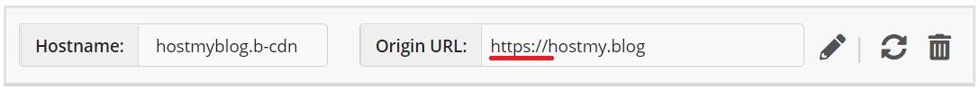 CDN Origin URL